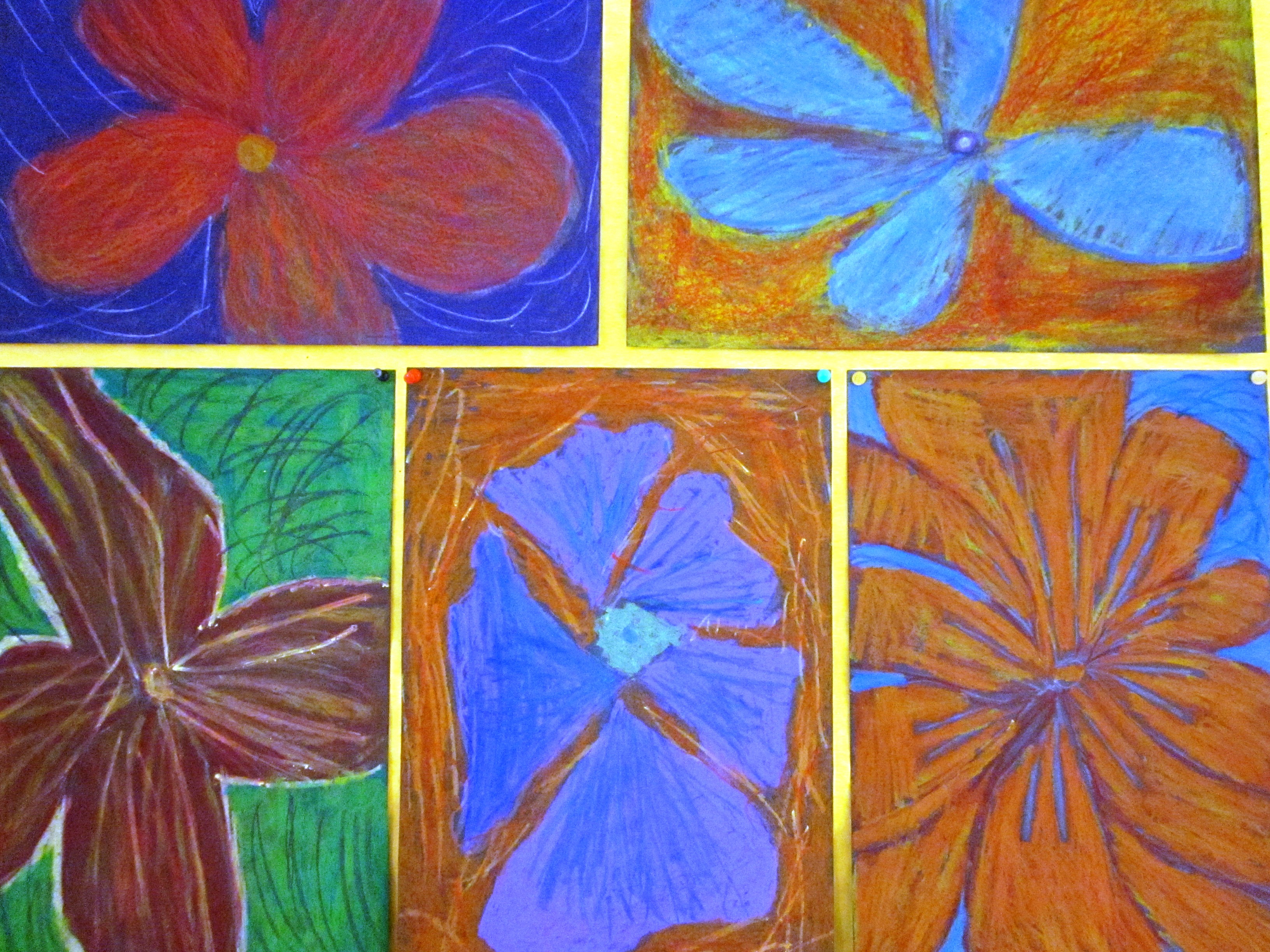Chalk Sunflower Art Project for Kids 